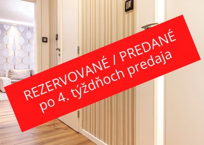 3-izbový zrekonštruovaný byt v Prievoze