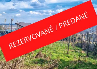 REZERVOVANÉ Lukratívny stavebný pozemok, Popolná ulica, Rača